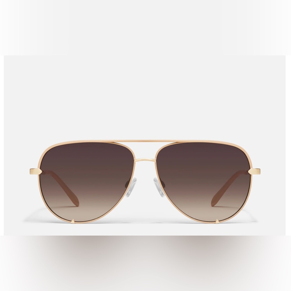 Quay Australia Gold Aviator Sunglasses